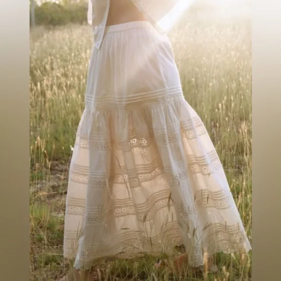 Christy Dawn Perla Skirt in Pearl - Picture 9 of 10